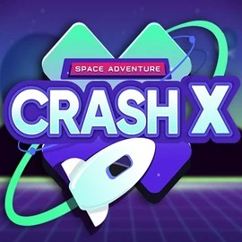 Crash X slot logo by Turbo Games at Naobet Casino