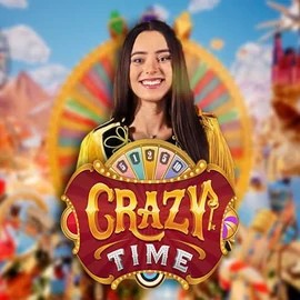 Crazy Time slot logo by Evolution at Naobet Casino