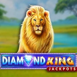 Diamond King Jackpots by SpinPlay Games, showcased at naobetcasinos.com – game logo