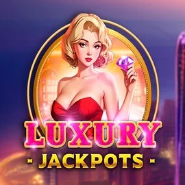 Luxury Jackpots slot logo by Triple Cherry at Naobet Casino