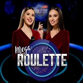 Mega Roulette online game logo by Pragmatic Play on naobetcasinos.com