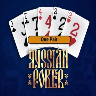 Russian Poker online game logo by OneTouch Games on naobetcasinos.com